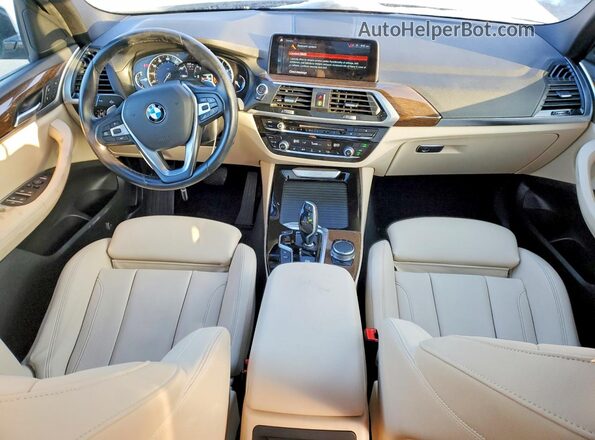 5UXTR9C55KLP96744 2019 BMW X3 White 