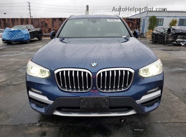 5UXTR9C5XKLR09975 2019 BMW X3 Синий 