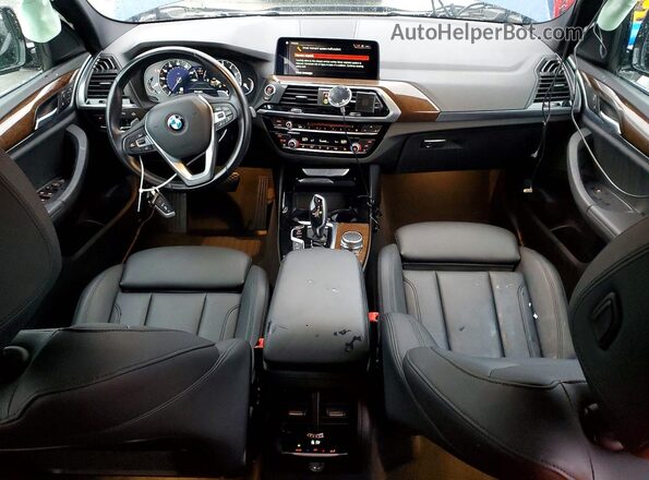 5UXTR9C5XKLR09975 2019 BMW X3 Синий 
