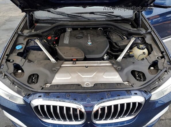 5UXTR9C5XKLR09975 2019 BMW X3 Синий 