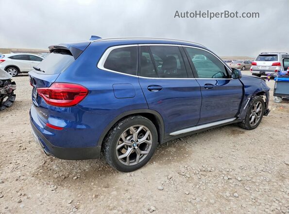 5UXTS1C01M9E92520 2021 BMW X3 Blue 