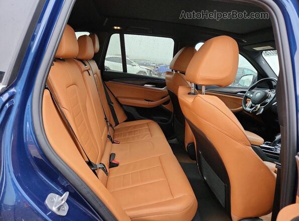 5UXTS1C01M9E92520 2021 BMW X3 Blue 