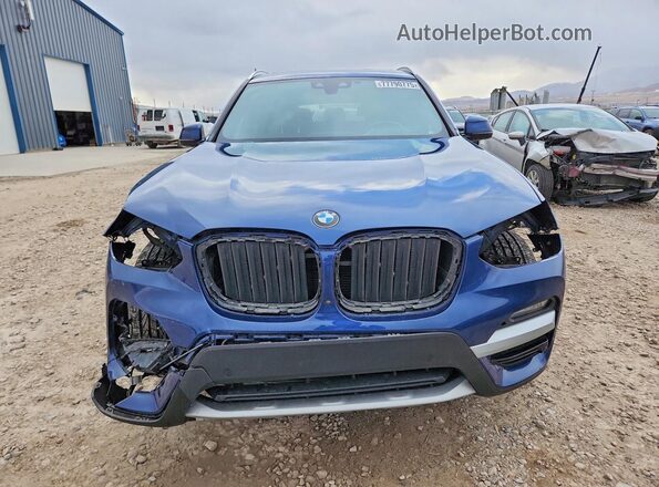 5UXTS1C01M9E92520 2021 BMW X3 Blue 
