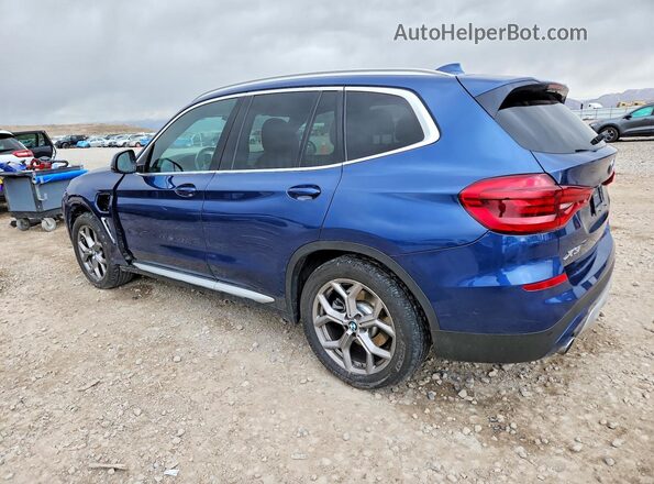 5UXTS1C01M9E92520 2021 BMW X3 Blue 