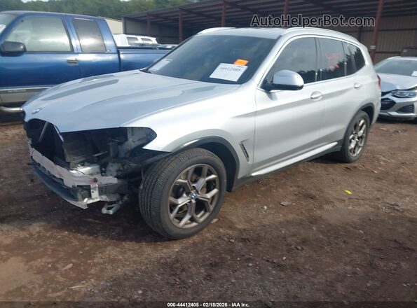 5UXTY3C08M9F31081 2021 BMW X3 Silver Передня ліва чверть