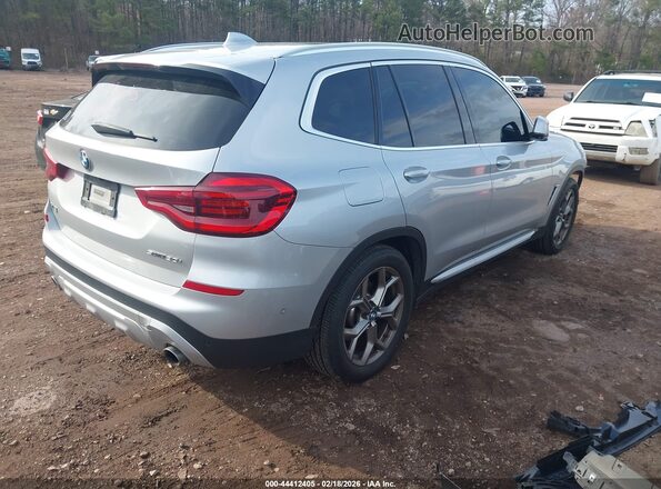 5UXTY3C08M9F31081 2021 BMW X3 Silver Задня права чверть