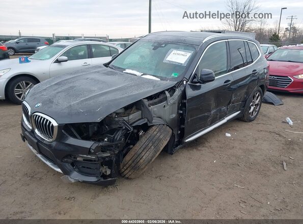 5UXTY5C00M9G76160 2021 BMW X3 Navy 