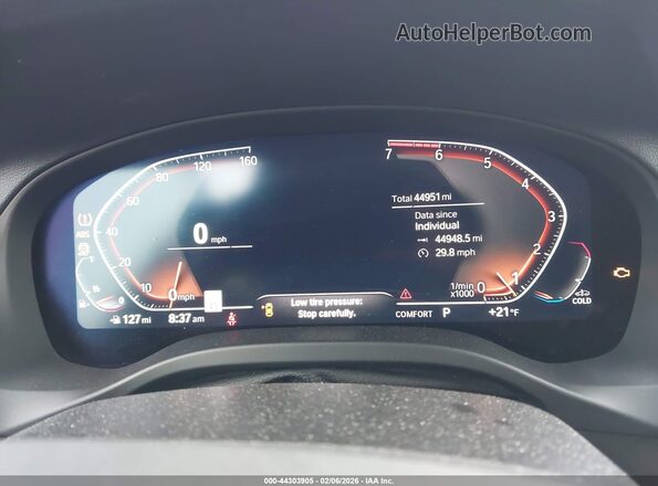 5UXTY5C00M9G76160 2021 BMW X3 Navy 