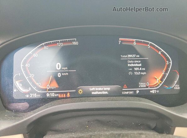 5UXTY5C02M9D85420 2021 BMW X3 Белый 