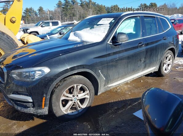 5UXTY5C07M9G01228 2021 BMW X3 Black Передня ліва чверть