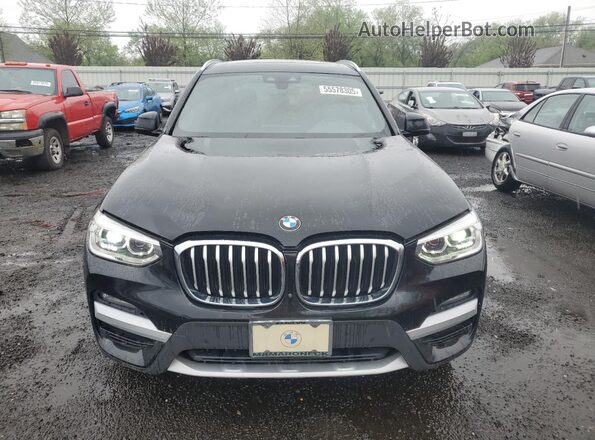 5UXTY5C08M9H86955 2021 BMW X3 Black წინა ხედი