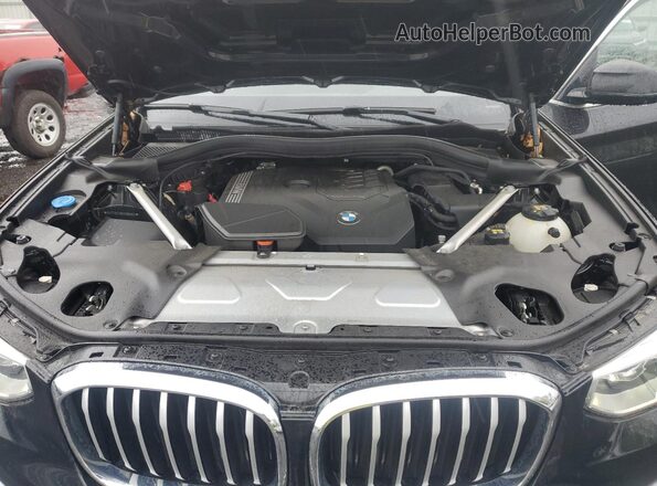 5UXTY5C08M9H86955 2021 BMW X3 Black ძრავის განყოფილების ხედი