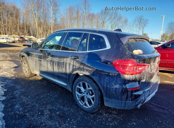 5UXTY5C0XM9F63073 2021 BMW X3 Black Հետևի ձախ