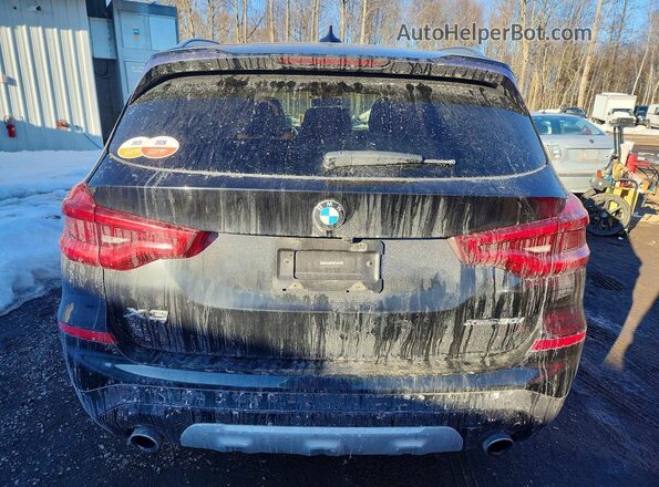 5UXTY5C0XM9F63073 2021 BMW X3 Black Հետևի տեսք