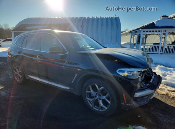 5UXTY5C0XM9F63073 2021 BMW X3 Black Առջևի աջ