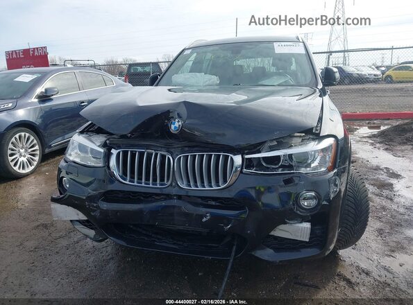 5UXWX7C33H0W39827 2017 BMW X3 Black Vista frontal