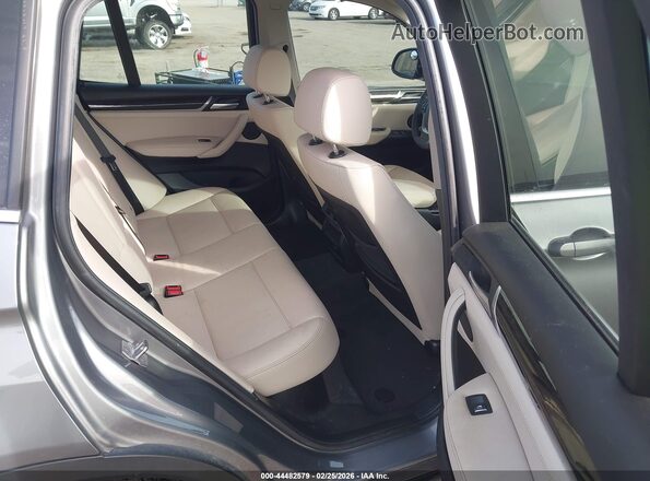 5UXWX9C33H0W71155 2017 BMW X3 Silver VIN კოდის სტიკერის ხედი