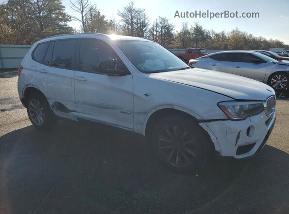 5UXWX9C34H0W67910 2017 BMW X3 White წინა მარჯვენა