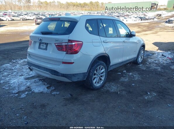 5UXWX9C52G0D81959 2016 BMW X3 Белый Задняя правая четверть