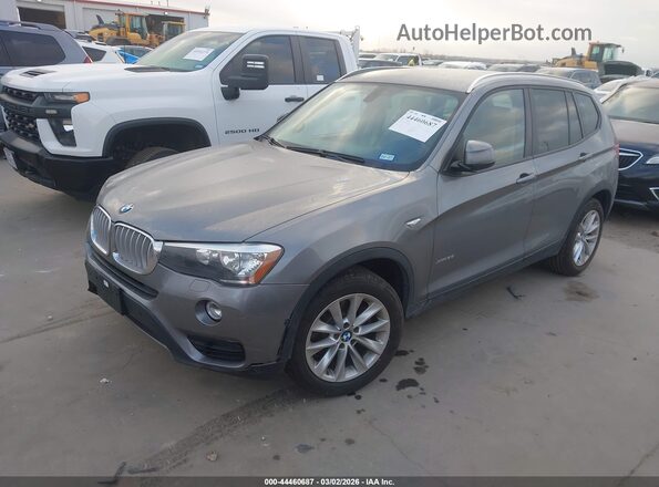 5UXWX9C56G0D65036 2016 BMW X3 Gray წინა მარცხენა ხედი სამი მეოთხედიდან