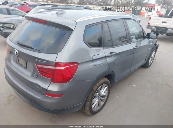 5UXWX9C56G0D65036 2016 BMW X3 Gray უკანა მარჯვენა