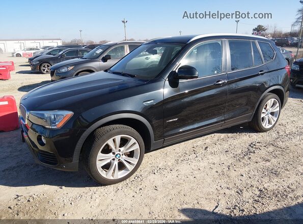 5UXWX9C59G0D88035 2016 BMW X3 Black Передня ліва чверть