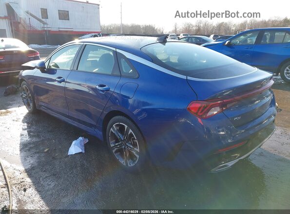 5XXG34J27MG003754 2021 KIA K5 Синий Задняя левая четверть