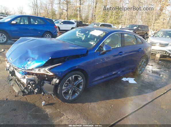 5XXG34J27MG003754 2021 KIA K5 Синий Передняя левая четверть