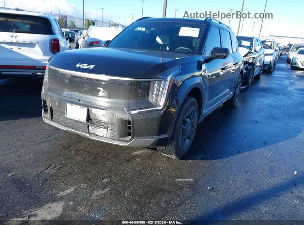 5XYAEFS57TG015823 2026 KIA EV9 Black Առջևի ձախ երեք քառորդ տեսարան