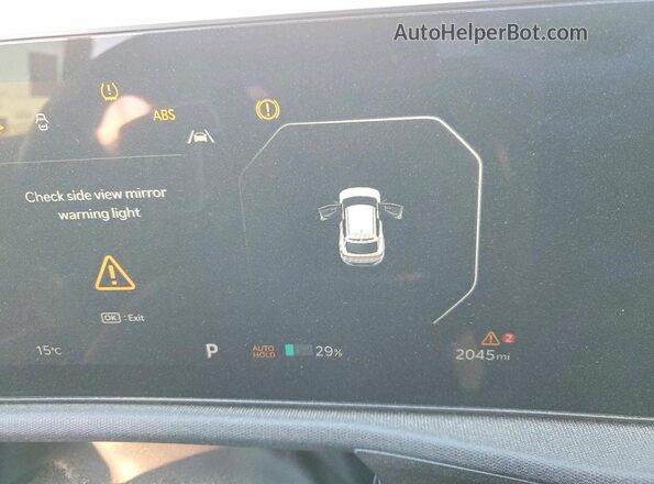5XYC34JAXSG008946 2025 KIA EV6 Black Vista del cuadro de instrumentos