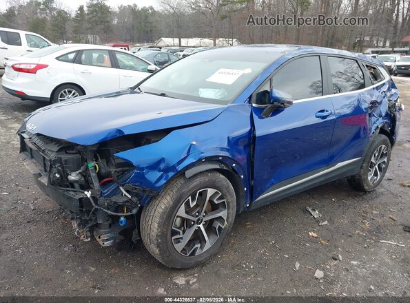 5XYK33AFXPG109154 2023 KIA SPORTAGE Blue წინა მარცხენა ხედი სამი მეოთხედიდან