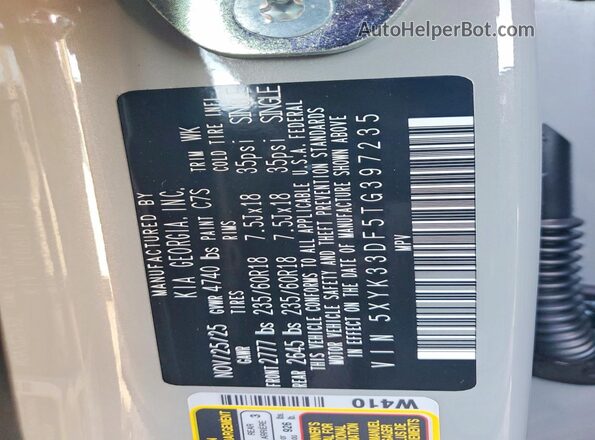 5XYK33DF5TG397235 2026 KIA SPORTAGE Gray Панорамний вид салону 360°