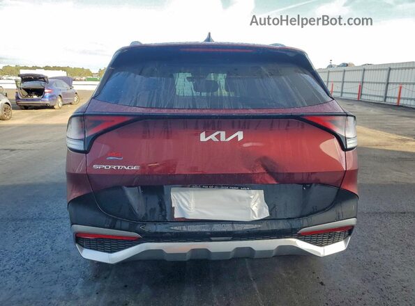 5XYK53DF4SG324463 2025 KIA SPORTAGE Burgundy Հետևի տեսք