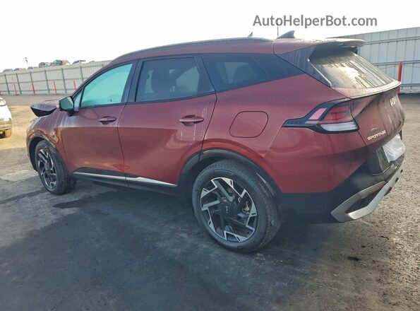 5XYK53DF4SG324463 2025 KIA SPORTAGE Burgundy Հետևի ձախ