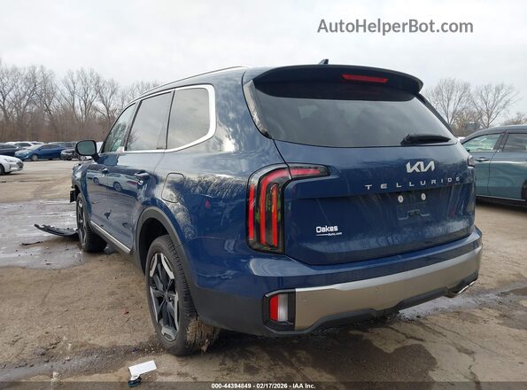 5XYP34GC2SG708261 2025 KIA TELLURIDE Dark Blue Trasero izquierdo