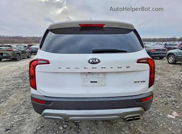5XYP34HC4MG133565 2021 KIA TELLURIDE White Հետևի տեսք