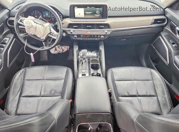 5XYP34HC4MG133565 2021 KIA TELLURIDE White Առջևի վահանակի տեսք