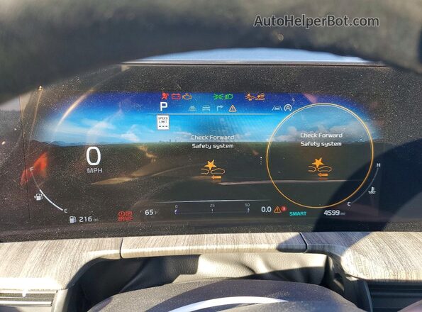 5XYP54GC4RG544502 2024 KIA TELLURIDE Blue Instrument cluster view