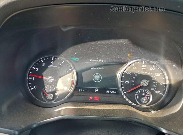 5XYP54HC7LG012084 2020 KIA TELLURIDE Green Instrument cluster view