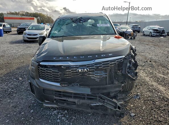 5XYP54HC7LG012084 2020 KIA TELLURIDE Green Front view