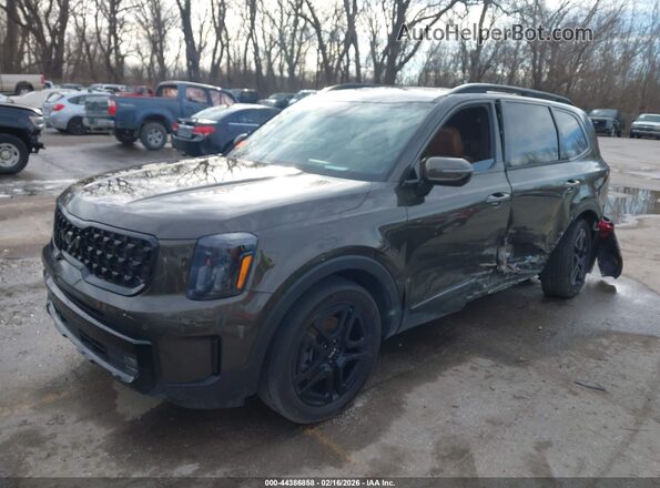 5XYP5DGC6RG430565 2024 KIA TELLURIDE Green Առջևի ձախ երեք քառորդ տեսարան