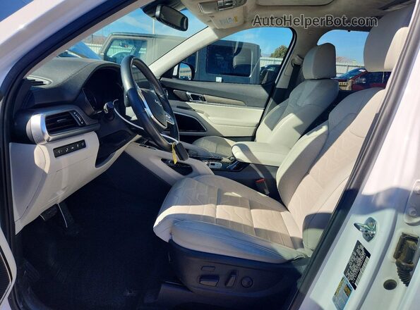 5XYP5DHCXNG230457 2022 KIA TELLURIDE White Widok wnętrza z przodu