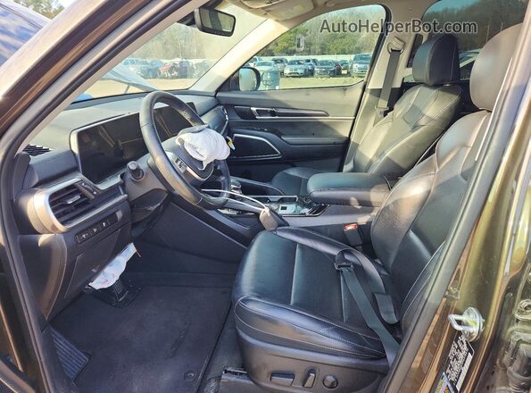5XYP64GC5PG378470 2023 KIA TELLURIDE Green წინა სალონის ხედი