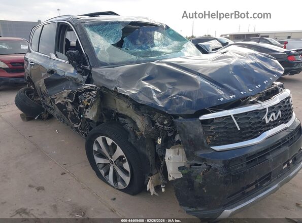 5XYP64HC9NG240281 2022 KIA TELLURIDE Черный Вид спереди