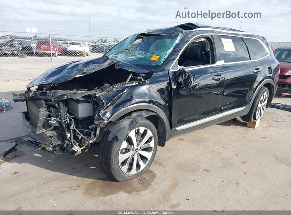 5XYP64HC9NG240281 2022 KIA TELLURIDE Черный Передняя левая четверть
