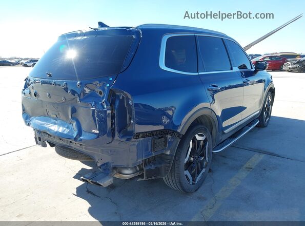5XYP6DGC3PG357455 2023 KIA TELLURIDE Blue Задня права чверть