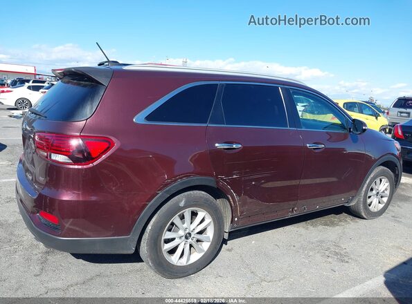 5XYPG4A33LG628076 2020 KIA SORENTO Burgundy Вид задньої частини салону