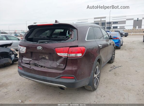 5XYPH4A55HG236982 2017 KIA SORENTO Burgundy 