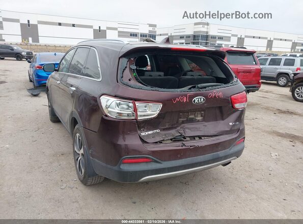 5XYPH4A55HG236982 2017 KIA SORENTO Burgundy 