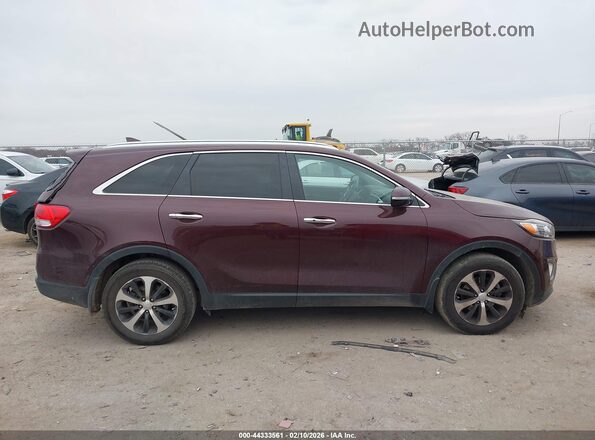 5XYPH4A55HG236982 2017 KIA SORENTO Burgundy 